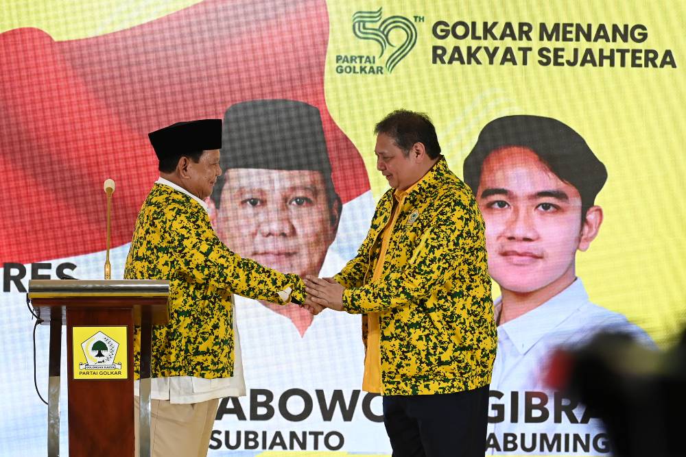  Momen Prabowo Puji Golkar hingga Airlangga Hartarto Negarawan