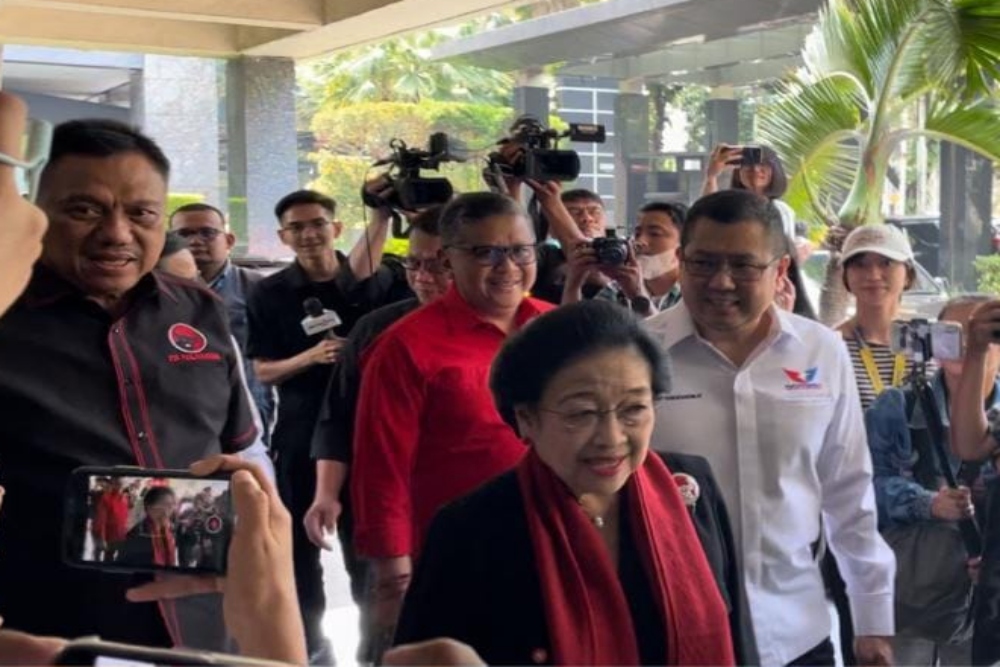  Megawati, Hary Tanoe, dan Elite TPN Ganjar-Mahfud Berkumpul di High End, Ada Apa?