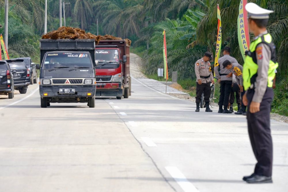  Dibangun Sejak 2019, Pekerjaan Jalan Lintas Mahato Rokan Hilir Tuntas