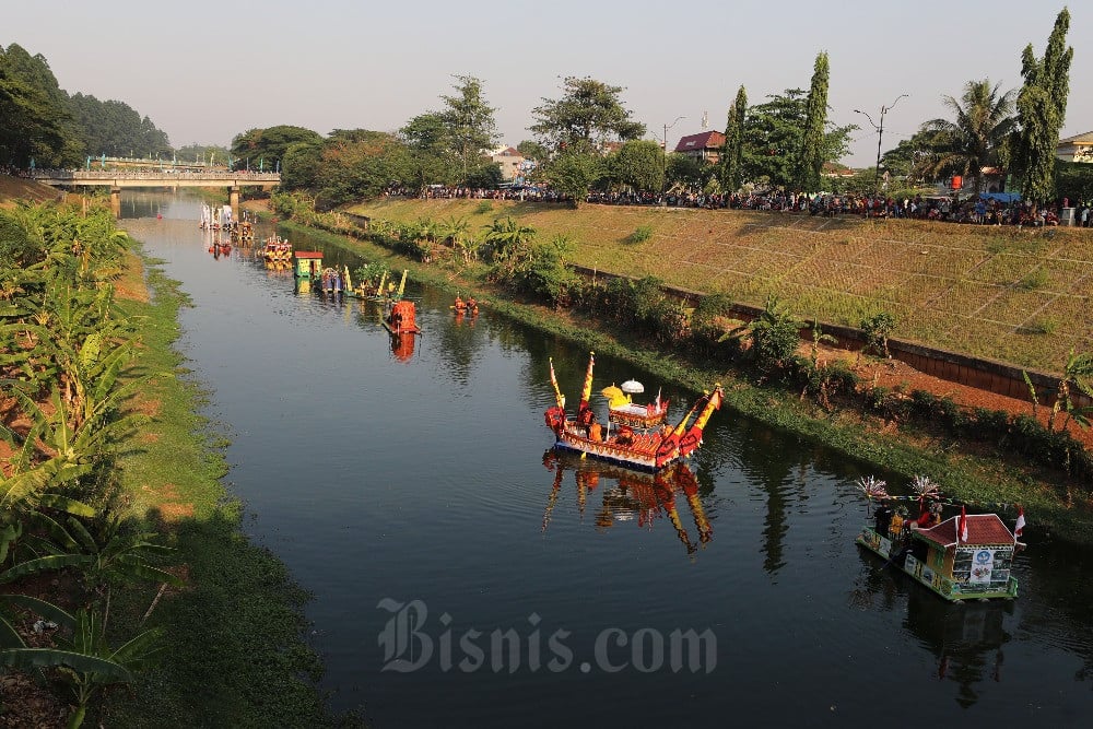  Pawai Lumbung Sungai Pada Pekan Kebudayaan Nasional 2023