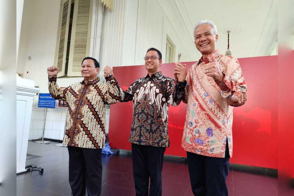  Makna Batik Parang Raja yang Dipakai Anies, Ganjar dan Prabowo Saat Ketemu Jokowi