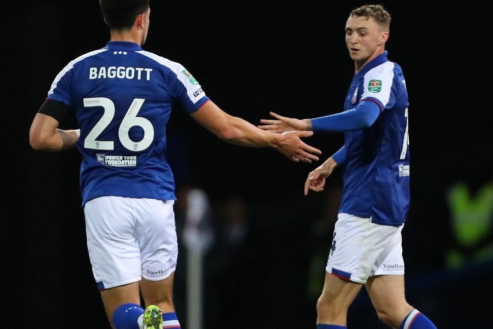 Elkan Baggott mencetak gol perdananya di Ipswich Town dalam ajang Carabao Cup/Instagram Elkan Baggott.