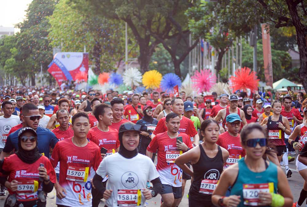  Sebanyak 12.000 Pelari Ikuti BTN Jakarta Run