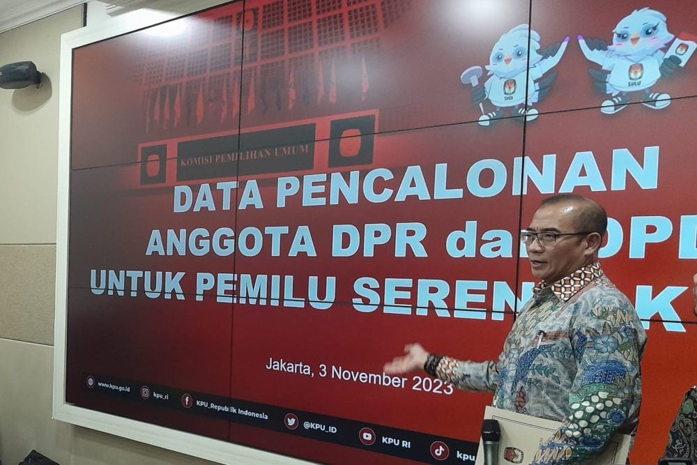  KPU Tetapkan 668 DCT Anggota DPD Pemilu 2024, 80 Persen Laki-Laki