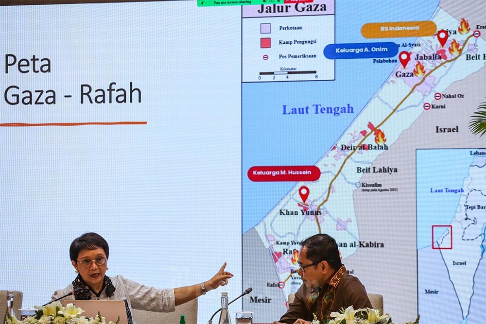  Konferensi Pers Evakuasi WNI di Palestina