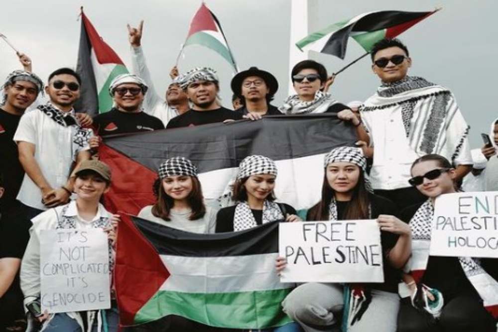  Deretan Artis Ikut Aksi Bela Palestina di Monas Jakarta