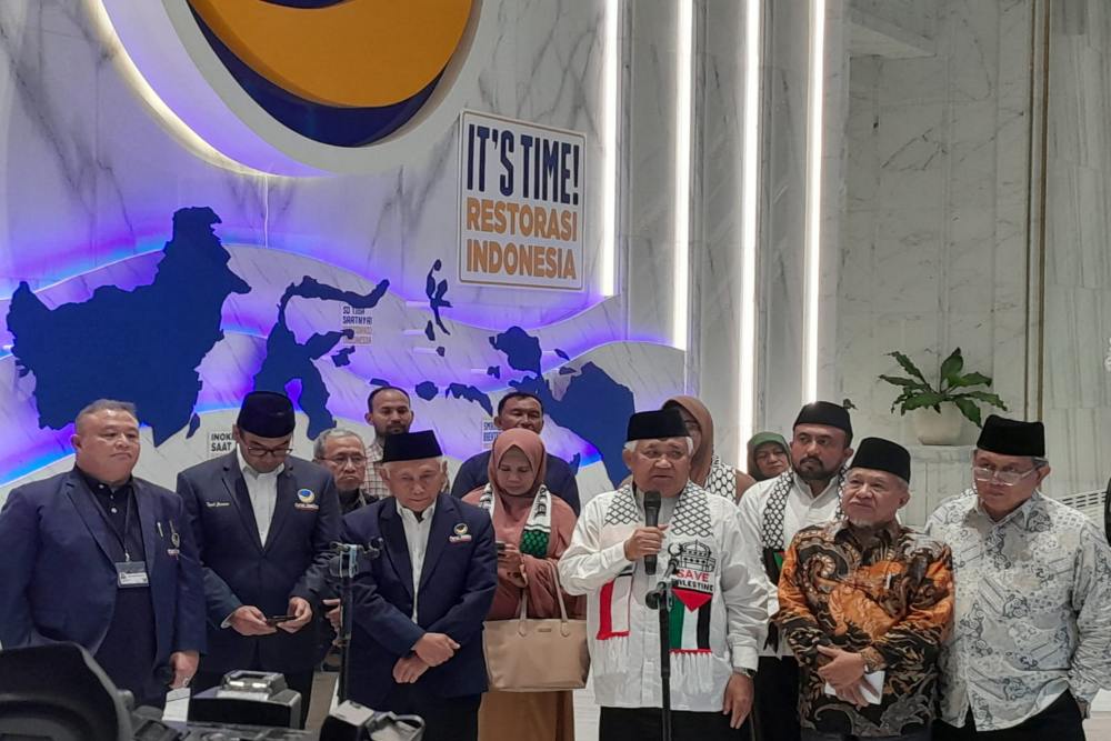  Temui Surya Paloh, Din Syamsuddin Beri Sinyal Dukung Anies-Cak Imin