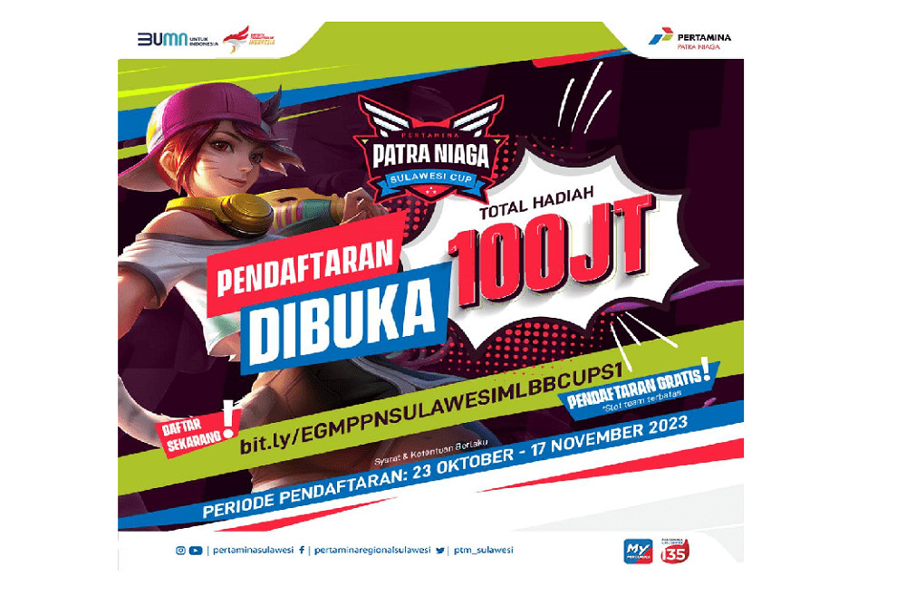  Dukung Industri Gaming, Pertamina Gelar Turnamen Patra Niaga Sulawesi Cup