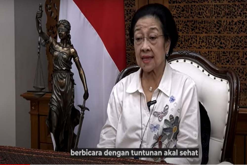  Makna Patung Dewi Keadilan di Konferensi Pers Megawati