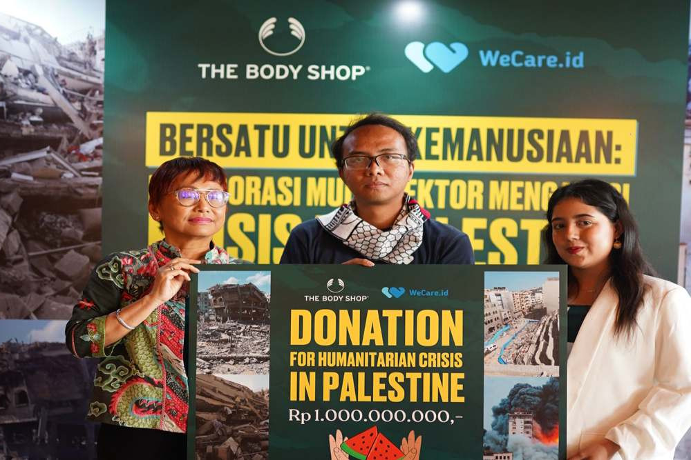  The Body Shop Indonesia Donasi Rp1 Miliar untuk Palestina