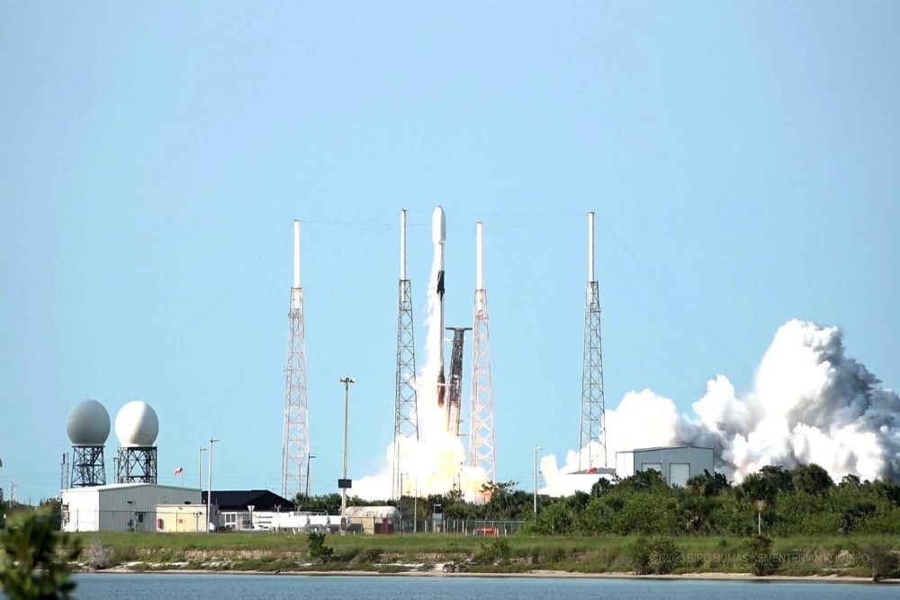 Satelit Satria saat diluncurkan dari Florida, Amerika Serikat/doc. istimewa