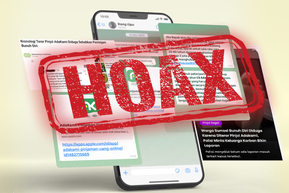  Masyarakat Masih Rentan dengan Informasi Hoax Terkait Pinjol