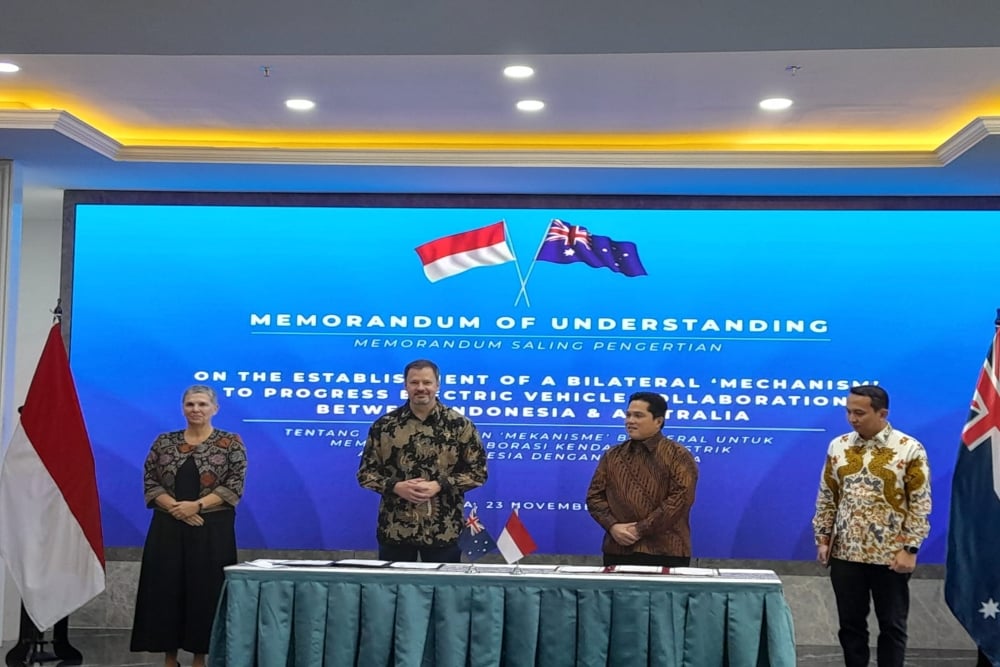  Indonesia Gaet Australia Kembangkan Ekosistem Kendaraan Listrik