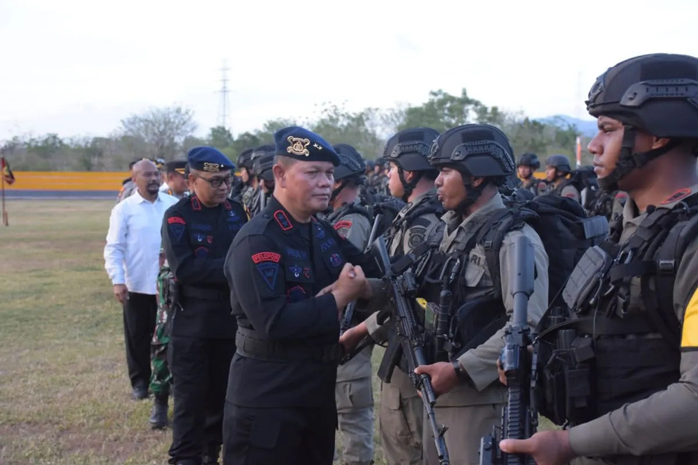  110 Personel Brimob Sulawesi Tengah Dikirim ke Papua