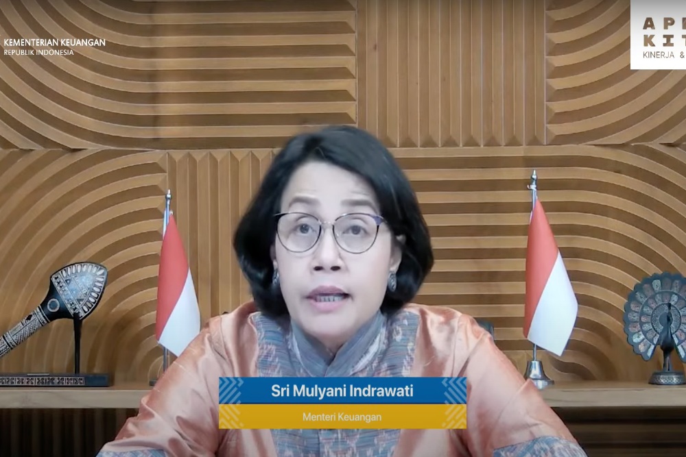 Menteri Keuangan Sri Mulyani memaparkan kinerja APBN Kita edisi November 2023./ Dok Youtube Kemenkeu RI