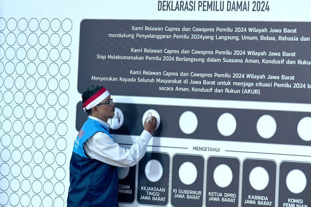  Pemilu 2024: Relawan Capres Deklarasikan Jabar Akur