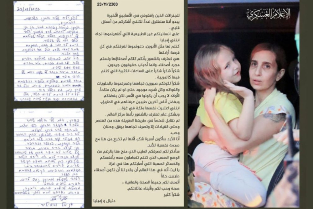  Isi 'Surat Cinta' WN Israel yang Dibebaskan Hamas: Putri Saya Merasa Seperti Ratu di Gaza
