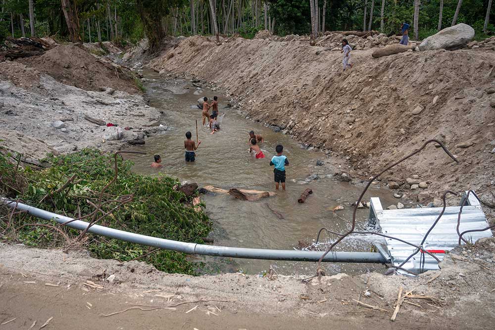  Sering Terjadi Banjir Bandang, Sungai di Sigi Sulawesi Tengah Mulai Membangun Tanggul