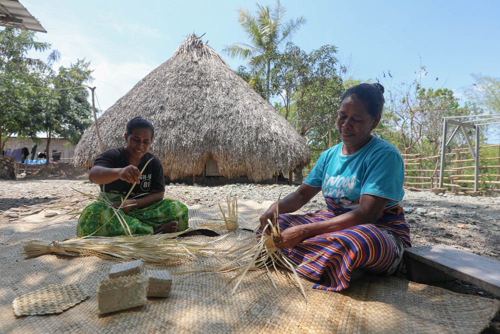  Hasil UMKM Anyaman di Perbatasan Indonesia-Timor Leste Mulai Dipasarkan Secara Online