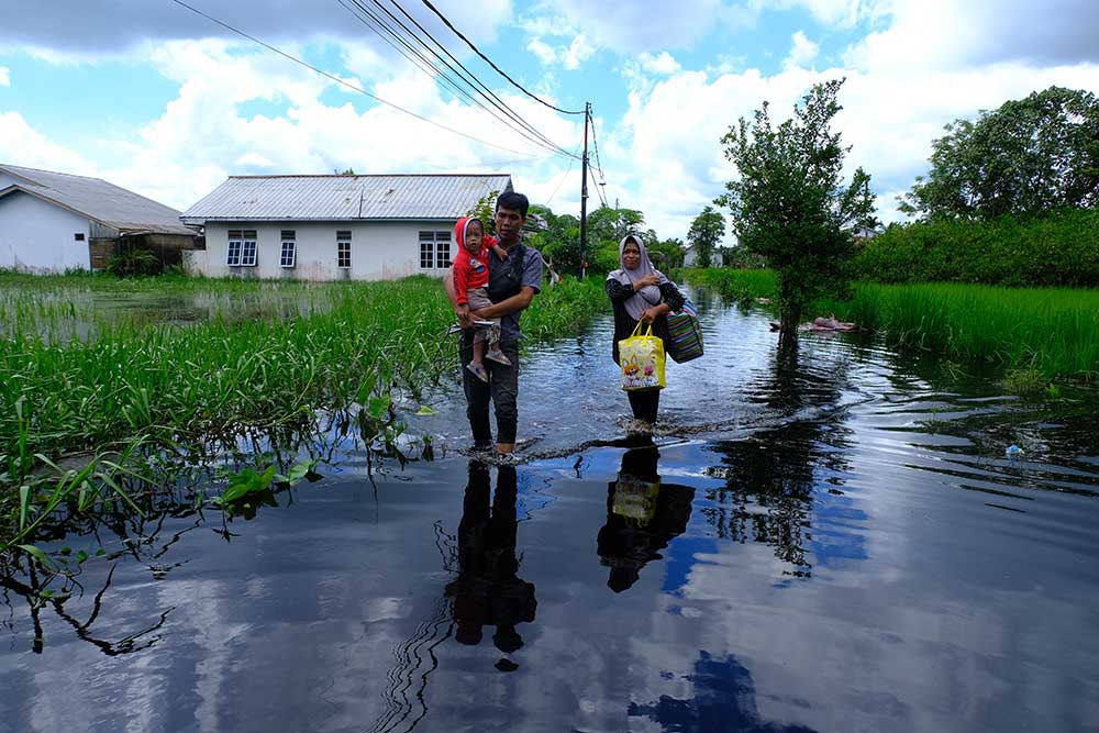  Banjir Rendam Tiga Desa di Kabupaten Kubu Raya Kalimantan Barat