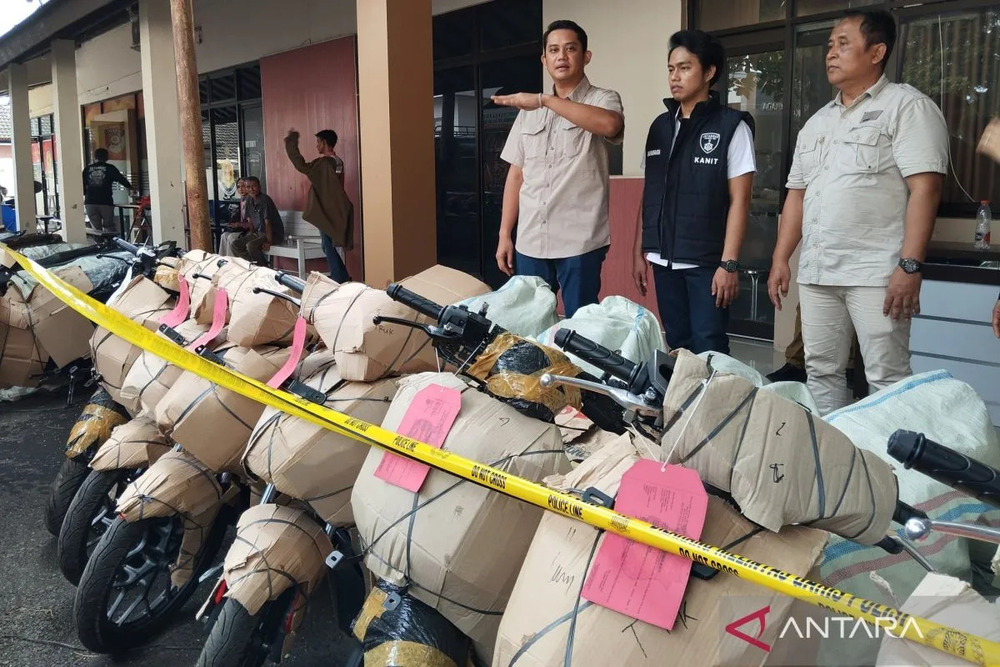  Ekspor Puluhan Motor Bodong ke Timor Leste Digagalkan di Pati Jateng