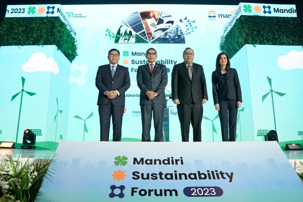 PT Bank Mandiri (Persero) Tbk. (BMRI) menggelar Mandiri Sustainability Forum (MSF) 2023 dengan mengambil tema Sustainable Acts: Why Now, What’s Next?/Istimewa