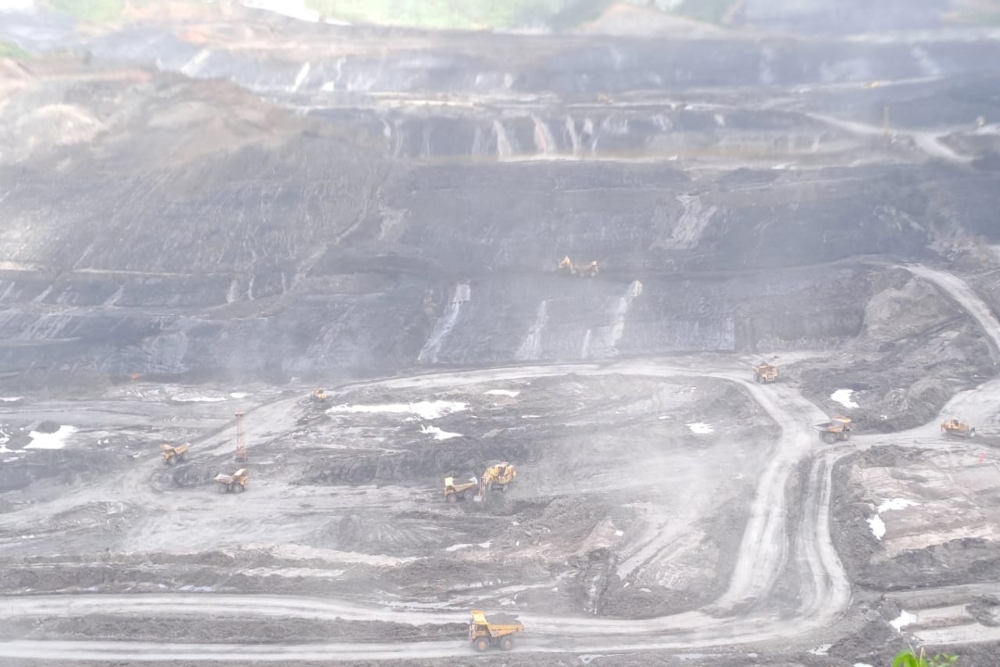 Situs penambangan blok 8 Binungan Mine Operation milik PT Berau Coal yang dikerjakan oleh PT Pamapersada Nusantara./Bisnis-Rinaldi M. Azka