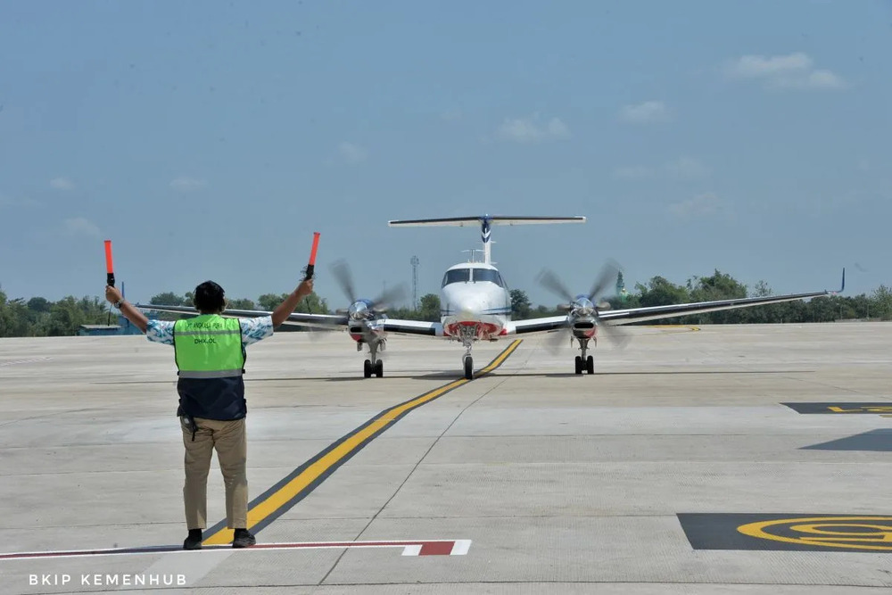  Pesawat Mendarat Perdana di Bandara Dhoho Kediri, Uji Coba Serupa Diulang Pekan Depan