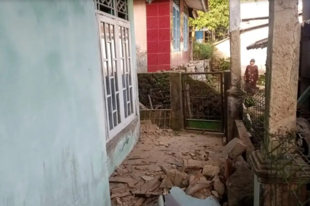  68 Rumah Rusak Akibat Gempa Magnitudo 4,6  Guncang Sukabumi