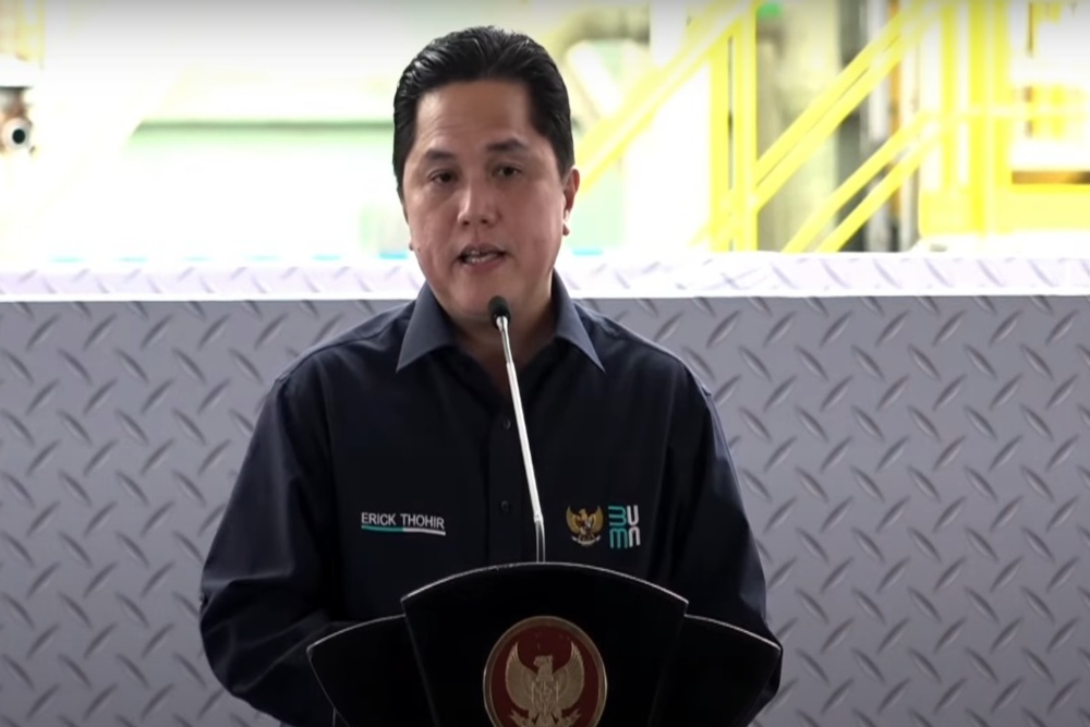 Jokowi Resmikan Ekspansi Smelter Freeport, Ini Kata Erick Thohir