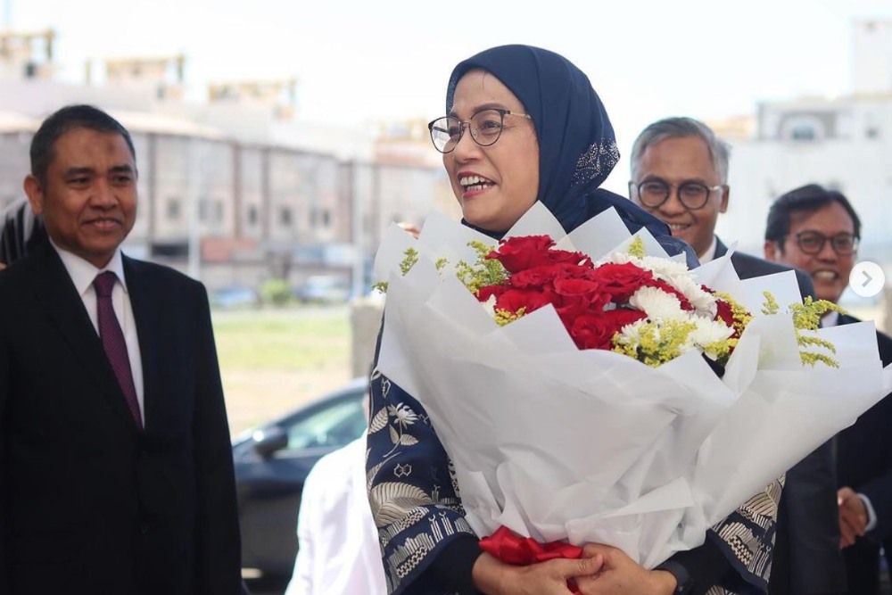  Sri Mulyani Pakai Hijab saat Berkunjung ke Jeddah, Netizen: MasyaAllah Cantiknya!