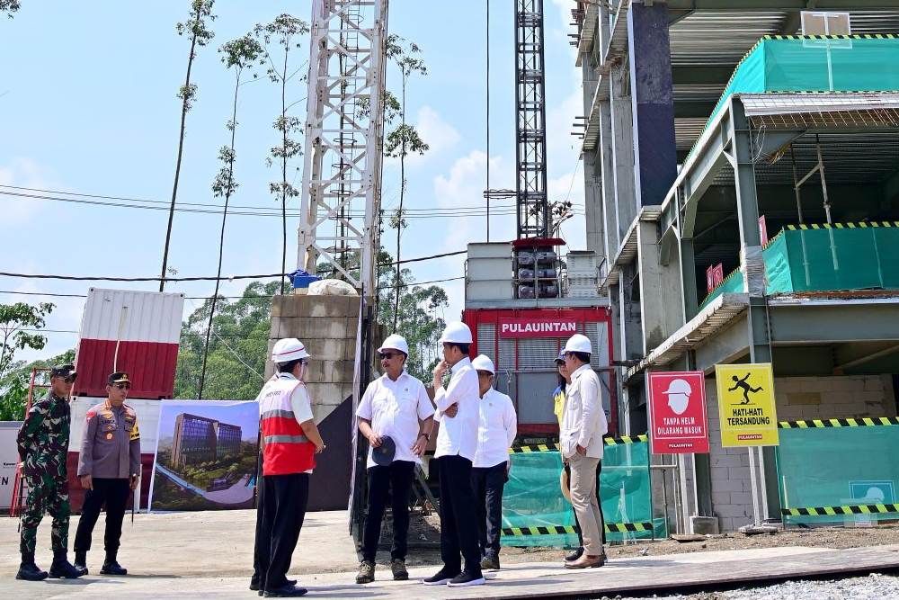  Jokowi Tinjau Proyek Hotel Nusantara Milik Aguan Cs di IKN, Begini Progresnya