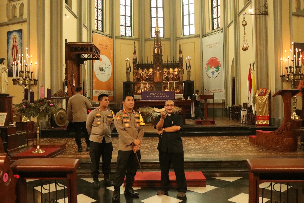  Pengamanan Natal 2023, Polisi Kerahkan 150 Personel ke Gereja Katedral Jakarta