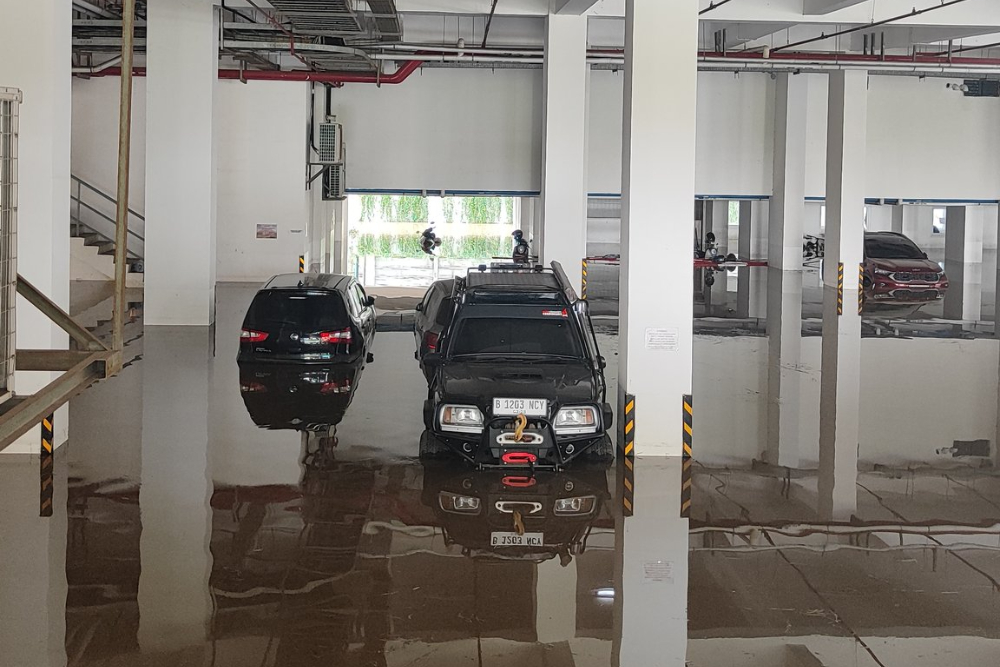 Viral Puluhan Mobil di Basement Apartemen di Tangerang Terendam Banjir, Ini Penyebabnya