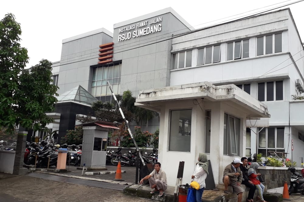 RSUD Sumedang dinyatakan aman untuk digunakan kembali pasca diguncang gempa, Minggu (31/12/2023).