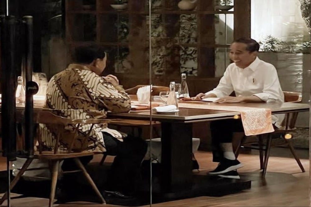  Jokowi dan Prabowo Makan Malam Bareng di Menteng, Bahas Pilpres?