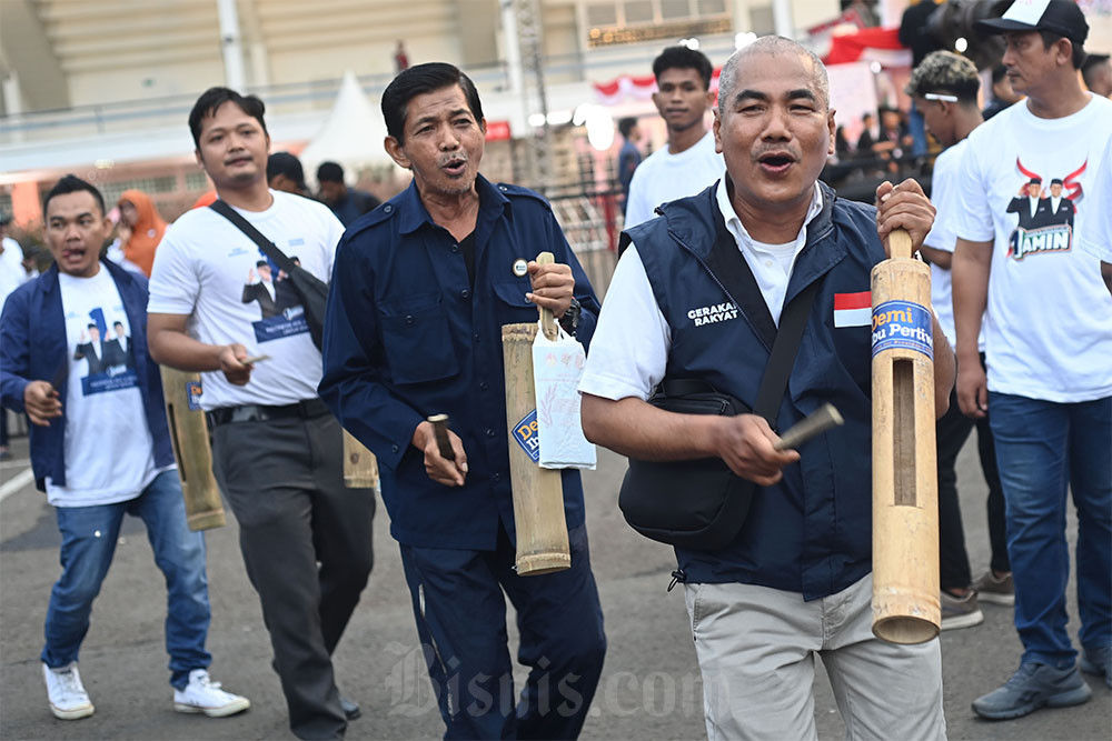  Aksi Pendukung Debat Ketiga Pilpres