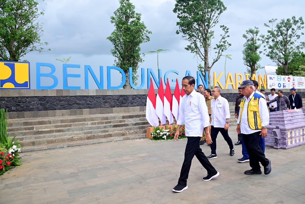  Jokowi Resmikan Bendungan Karian, Proyek Beranggaran Rp2,2 Triliun
