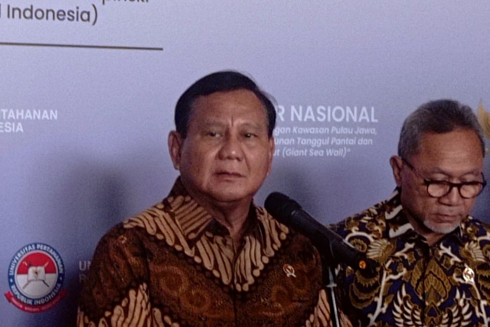  Singgung Urgensi Giant Sea Wall, Prabowo: Demi 50 Juta Rakyat di Utara Jawa