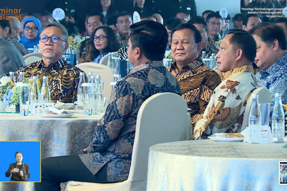  Prabowo, Airlangga, Zulhas Terciduk Duduk Satu Meja saat Bahas Giant Sea Wall