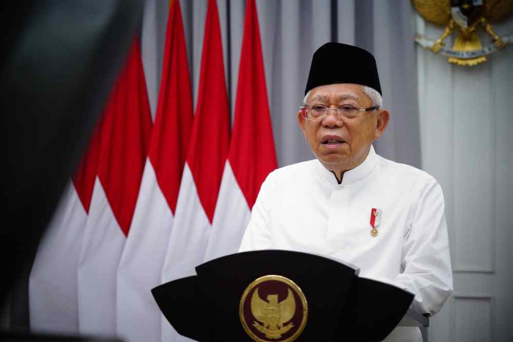  Wapres Maruf Amin Pose Tiga Jari di HUT PDIP, Begini Respons Jusuf Kalla