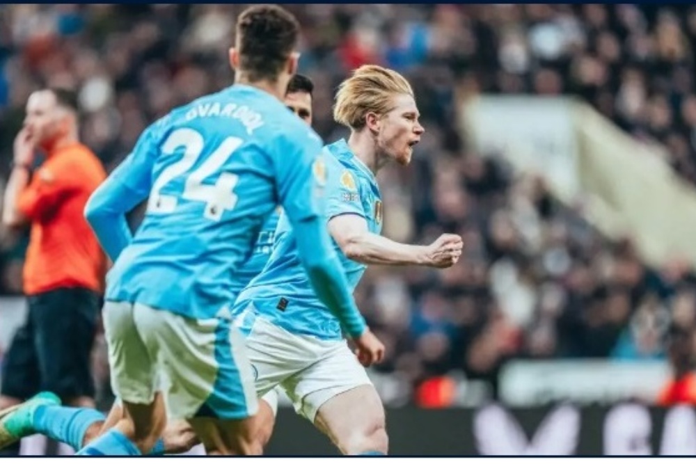  Manchester City Vs Newcastle 3-2, De Bruyne jadi Super Sub
