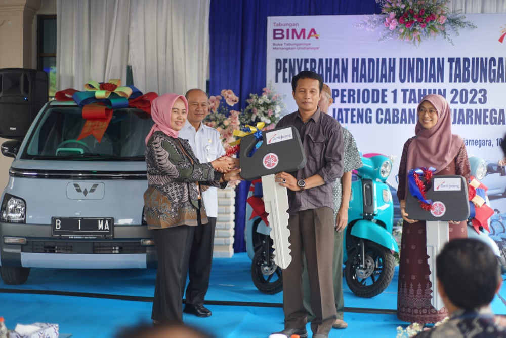  Bank Jateng Cabang Banjarnegara Bagikan Enam Hadiah Tabungan Bima