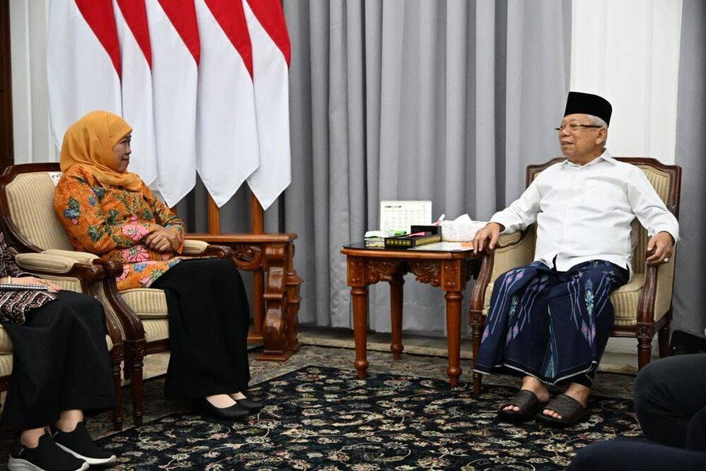  Khofifah Menemui Wapres Ma'ruf Amin, Bahas HUT ke 78 Muslimat NU