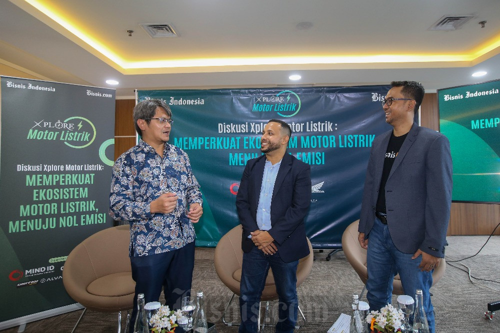  Bisnis Indonesia Gelar Diskusi Xplore Motor Listrik Yang Membahas Ekosistem Motor Listrik