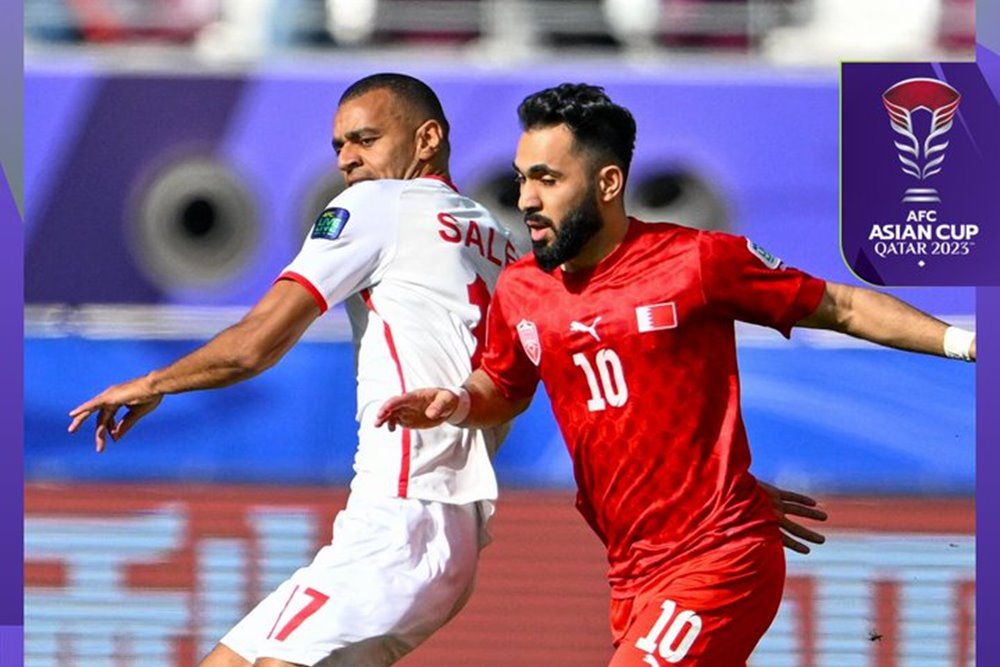 Pertandingan Timnas Yordania vs Bahrain dalam laga terakhir Grup E Piala Asia 2023. Hasil Yordania vs Bahrain, Korsel vs Malaysia: Bahrain Menang, Malaysia Imbangi Korsel/AFC