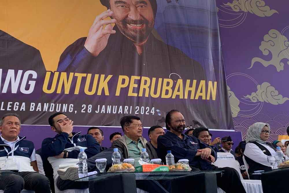  Surya Paloh dan Jusuf Kalla Dampingi Anies Kampanye Akbar di Bandung