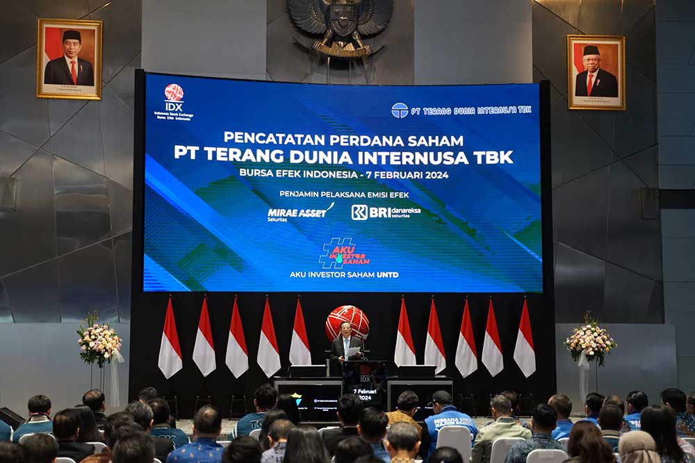  PT Terang Dunia Internusa Tbk (UNTD) Catatkan Saham di Bursa Efek Indonesia