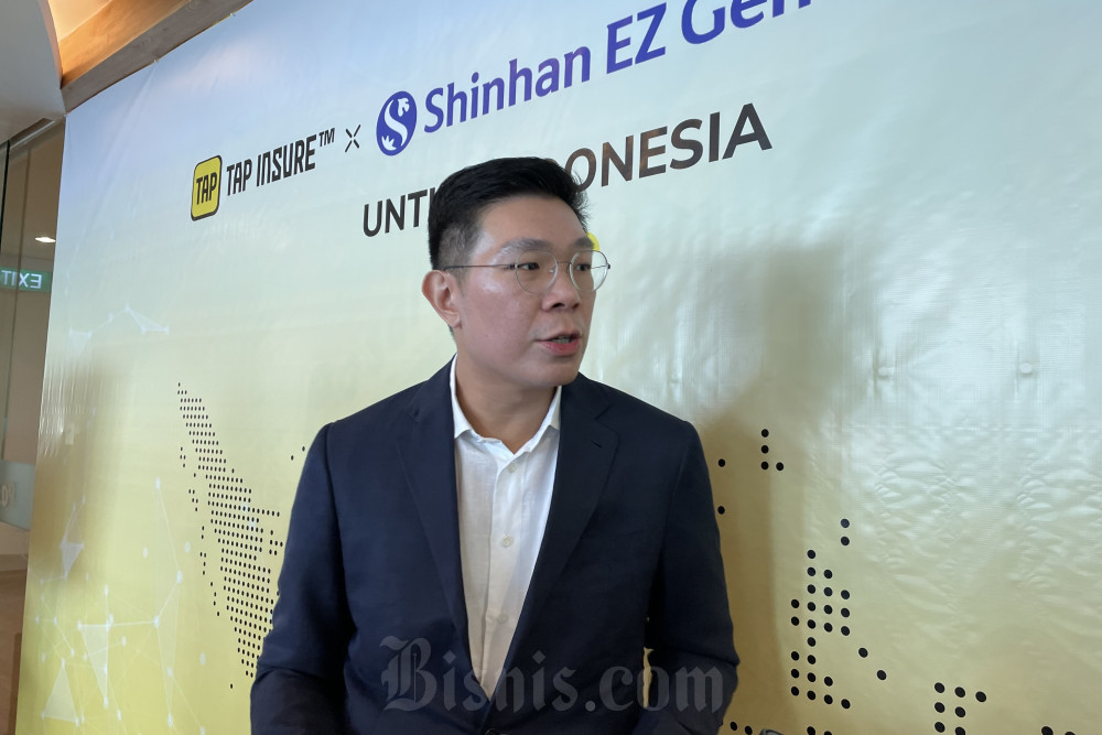 Direktur Operasi dan Pemasaran Tap Insure Cleosent Randing./Bisnis - Rika A.