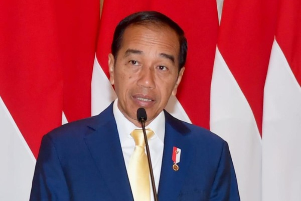 Presiden Jokowi menggunakan dasi kuning/Biro Pers Sekretariat Presiden